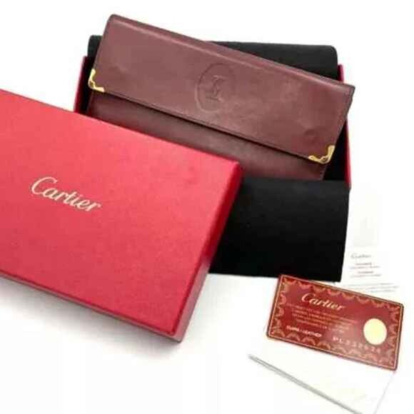 Cartier Handbags - CARTIER KISSLOCK TRIFOLD  WALLET ! [PRE-LOVED]